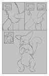  absurd_res anthro arm_pull canid canine clothed clothing constipation diaper disgust disguste domestic_cat dominic_(fennecat) duo feces felid feline felis fennec fennecat_(artist) fox generation_1_pokemon hand_on_stomach hi_res hybrid in_public male mammal messing_diaper messy_diaper miles_(fennecat) nintendo pikachu pokemon pokemon_(species) raised_tail shelf soiling store store_clerk tail teenager unfinished wearing_diaper young 