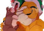  anal anal_fingering anthro ape armband balls big_dom_small_sub big_penis big_tongue blush blush_lines bodily_fluids bowser bracelet clenched_teeth clothing clothing_pull collar dominant donkey_kong_(character) donkey_kong_(series) duo eye_roll eyes_closed face_lick fingering frottage genital_fluids genitals gorilla hands_behind_back haplorhine hi_res hyaku_(artist) jewelry koopa licking male male/male mammal mario_bros musclegut muscular muscular_anthro muscular_male narrowed_eyes necktie necktie_pull nintendo pecs_touching penis penis_size_difference precum primate reptile scalie sex sharp_teeth shell size_difference spiked_armband spiked_bracelet spiked_collar spikes spikes_(anatomy) tears teeth thick_thighs tongue tongue_out tortoise turtle turtle_shell vein veiny_penis 