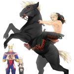  absurd_res byemyfriends equid equine female feral group hi_res horse human male male/female male/male mammal my_hero_academia rodeo 