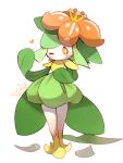  &lt;3 2022 ambiguous_gender blush cotora crown elemental_creature elemental_humanoid flora_fauna flower flower_(anatomy) flower_creature front_view full-length_portrait generation_5_pokemon headgear hi_res humanoid leaf leaf_arms leaf_clothing leaf_hair legs_together lilligant looking_at_viewer mouthless nintendo not_furry one_eye_closed orange_sclera plant plant_hair plant_humanoid pokemon pokemon_(species) portrait pose pseudo_clothing pseudo_hair simple_background solo standing white_background white_body wink winking_at_viewer 