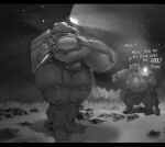  absurd_res big_breasts big_butt breasts butt deep_rock_galactic dialogue ghost_ship_games greyscale hi_res invalid_background m.u.l.e._(drg) machine molly_(disambiguation) monochrome robot short_stack sirevisconde 