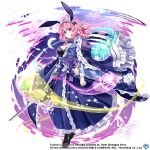  1girl adapted_costume alternate_costume blue_kimono breasts bug butterfly cleavage closed_mouth commentary copyright_name english_commentary full_body game_cg ghost holding holding_sword holding_weapon japanese_clothes kimono large_breasts looking_at_viewer pink_eyes pink_hair rotte_(1109) saigyouji_yuyuko saigyouji_yuyuko_(bunny_ghost_hoping_for_resurrection) short_hair solo sword third-party_source touhou touhou_lost_word triangular_headpiece weapon 