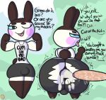  after_sex ahegao animal_crossing anthro before_and_after bodily_fluids bubble_butt bulge butt clothed clothed_sex clothing cum cum_in_ass cum_inside disembodied_penis duo gaping genital_fluids genitals genji_(animal_crossing) girly human instant_loss_2koma klutzatdusk lagomorph leporid looking_pleasured male male/male mammal misunderstanding nintendo penis questionable_consent rabbit sex tight_clothing tongue tongue_out torn_clothing unseen_character wide_hips workout_clothing 