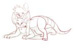  anthro bat big_ears canid canine dominant dominant_male duo fox fur hair hybrid irv kyloo male male/male male_penetrated male_penetrating male_penetrating_male mammal marsupial nude open_mouth penetration possum sex sketch star tail 