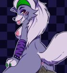  absurd_res anon anthro anus blush breakdownofill breasts canid canine claws duo female five_nights_at_freddy&#039;s five_nights_at_freddy&#039;s:_security_breach genitals hair hi_res long_hair makeup male male/female mammal penetration penile penile_penetration penis penis_in_pussy pussy roxanne_wolf_(fnaf) scottgames solo_focus steel_wool_studios tongue tongue_out vaginal vaginal_penetration 