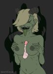  areola averyunfunny big_breasts breast_play breasts demon demon_humanoid disembodied_penis female genitals green_areola green_nipples green_tongue grey_background grey_horn hair hair_over_eye hand_on_breast hi_res horn horned_humanoid humanoid mahalath_(tboi) male male/female nails navel nipples nude one_eye_obstructed open_mouth penis sex sharp_nails simple_background slightly_chubby solo tan_hair the_binding_of_isaac_(series) titfuck tongue tongue_out undead x_eyes 