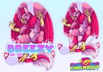  absurd_res avian badge bird digital_media_(artwork) furry gryphon hi_res invalid_tag mythological_avian mythology pink 