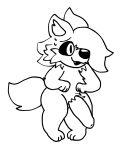  anthro canid canine canis jackal jakly jakycracky male male/male mammal monochrome solo 