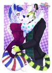  absurd_res anthro cutecouples felid furryart furryartist furryfandom hi_res hyena mammal pantherine tiger 