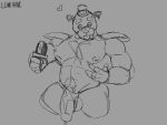  animated animatronic anthro balls barazoku bear bedroom_eyes big_penis blep bodily_fluids bouncing_balls clothing cum cum_drip dripping ear_piercing five_nights_at_freddy&#039;s five_nights_at_freddy&#039;s:_security_breach freddy_(fnaf) genital_fluids genitals glamrock_freddy_(fnaf) hat headgear headwear jiggling leaking_cum leaking_precum lewdhank machine male male/male mammal microphone moobs muscular muscular_male narrowed_eyes nipples penis piercing precum pubes robot robotic_arm robotic_leg scottgames seductive shoulder_pads solo speedo speedoaside steel_wool_studios swimwear swinging_penis thong tongue tongue_out top_hat underwear 