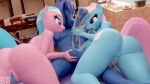  16:9 3d_(artwork) aloe_(mlp) anthro balls big_breasts big_butt bodily_fluids breasts butt cum digital_media_(artwork) erection female friendship_is_magic genital_fluids genitals group group_sex hasbro hi_res huge_breasts huge_butt lotus_(mlp) male male/female my_little_pony nude oral penis pussy sex smile symm threesome tongue tongue_out trio widescreen 