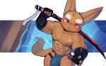  abs absurd_res anthro biceps canid canine cydonia_xia fennec fox hi_res male mammal muscular muscular_anthro muscular_male nipples pecs solo vein veiny_muscles xia_(cydonia_xia) 