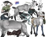  2_penises absurd_res animal_genitalia animal_penis anthro_to_taur bodily_fluids capreoline capreoline_taur clothed_taur cum deer deer_taur digital_media_(artwork) equine_genitalia equine_penis furgonomics genital_fluids genitals gynomorph hi_res horizontal_diphalism intersex larru-larru leaking_cum looking_pleasured mammal mammal_taur multi_genitalia multi_penis orgasm penile penis penis_milking penis_milking_machine reindeer_taur surprise taur transformation 