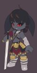  asura female guild_wars hi_res humanoid melee_weapon short_stack sword warrior weapon 