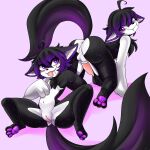  absurd_res anthro balls blush breasts brother_(lore) butt duo felid feline female fur genitals hi_res katscarlettkat made_in_abyss male male/female mammal memy narehate nude penis pussy sibling_(lore) simple_background sister_(lore) smile twins_(lore) 