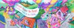  aircraft balloon banner building detailed_background earth_pony equid equine female feral group hasbro hill horse hot_air_balloon house inflatable lyn_fletcher mammal merriweather_(mlp) minty_(mlp) mlp_g3 my_little_pony official_art outside pony smile sparkleworks_(mlp) street sweet_breeze town well wysteria_(mlp) 