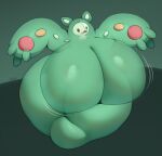  absurd_res big_breasts black_eyes breasts featureless_breasts female generation_5_pokemon green_body hi_res huge_breasts huge_thighs humanoid hyper hyper_breasts hyper_hips hyper_thighs kkoart nintendo nude open_mouth pokemon pokemon_(species) reuniclus solo thick_thighs wide_hips 