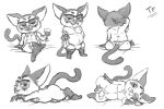  aggressive_retsuko anthro balls black_and_white bushbaby butt clothed clothing container crossed_legs cup eyewear fennephilim_fox genitals glass glass_container glass_cup glasses hand_behind_head legwear looking_at_viewer lying male masuo_ikari monochrome multicolored_body on_front on_side one_eye_closed partially_clothed penis pose sanrio sitting slightly_chubby smile smiling_at_viewer solo thigh_highs tongue tongue_out two_tone_body underwear undressing 