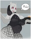  absurd_res anthro belly big_breasts bovid breasts bunny_costume caprine clothing costume female glistening glistening_body goat hi_res mammal navel nerobero0 nipple_outline slightly_chubby solo toriel undertale_(series) 