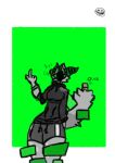  absurd_res anthro bottomwear canid canid_demon clothed clothing crispy274 demon docked_tail faceless female hellhound hi_res hoodie horn mammal short_tail shorts solo tail topwear viel_(crispy274) 