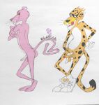 anthro ball_fondling balls bedroom_eyes cheetos chester_cheetah duo fondling genitals licking licking_lips looking_at_another looking_at_butt looking_at_partner looking_back looking_back_at_another looking_back_at_partner male male/male mascot narrowed_eyes offering_sex pink_panther seductive tongue tongue_out vondell_vortex_everywaterheart 