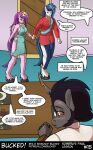  anthro bucked clothed clothing comic equid equine female friendship_is_magic group hasbro horn king_sombra_(mlp) male male/female mammal my_little_pony princess_cadance_(mlp) shadow_pony shining_armor_(mlp) skimpy trio unicorn winged_unicorn wings 