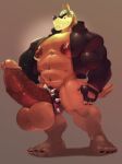  abs absurd_res anthro balls big_balls big_penis canid canine canis clothed clothing collar collar_on_penis cursedmarked disney ducktales ducktales_(2017) erection fangs genitals gloves handwear headgear hi_res hyper looking_at_viewer male male/male mammal muscular muscular_male nipples nude penis slash_smashnikov solo spiked_collar spikes standing teeth wolf 
