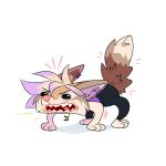  1:1 2023 anthro breasts canid canine clothed clothing digital_media_(artwork) ei-ka feet female fox mammal open_mouth simple_background teeth toes tongue white_background 