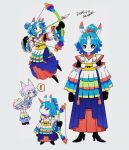  2019 animate_inanimate anthro archer clothed clothing digital_drawing_(artwork) digital_media_(artwork) duo exclamation_point female hi_res horn living_pinata nelnal pinata unicorn_horn 