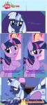  absurd_res bangs bedroom black_border border castle_of_friendship cutie_mark dialogue downcast duo ears_down ears_up equid equine estories female feral folded_wings freckles freckles_on_face friendship_is_magic frown hasbro hi_res horn inside mammal my_little_pony pivoted_ears poster sibling_(lore) silverlay_(estories) sister_(lore) sisters_(lore) twilight_sparkle_(mlp) unicorn winged_unicorn wings 