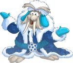  blue_belt blue_clothing blue_coat blue_handwear blue_headwear blue_mittens blue_topwear clothing club_penguin coat full-length_portrait fur_trim_coat fur_trim_headwear grey_body handwear headgear headwear looking_at_viewer male mammal marine merry_walrus mittens official_art open_mouth pinniped portrait solo topwear tusks unknown_artist walrus 