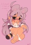  anthro bodily_fluids clothed clothing cum cum_inside espa&ntilde;ol female genital_fluids hi_res kemono mammal panties panties_down partially_clothed procyonid raccoon smooky solo text translated underwear underwear_down 