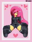  &lt;3 &lt;3_eyes 5_toes absurd_res accessory anthro bottomwear clothing colored_nails colored_toenails feet female foot_fetish foot_focus footwear generation_3_pokemon hair hair_accessory hi_res hoodie hotpants humanoid humanoid_feet looking_away mawile mhicky93 mia_(mawcutie) nails nintendo pink_hair plantigrade pokemon pokemon_(species) shorts shy socks soles solo toe_curl toe_scrunch toenails toes topwear wrinkled_feet 