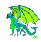  and bombastic dragon female feral hi_res invalid_tag jackalbaby morty_(disambiguation) opal rick_(disambiguation) solo 