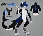  @taoarts absurd_res aikoshark_dog anthro canid canine canis domestic_dog fish hi_res male male/male mammal marine shark solo 