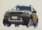 artist_name car commentary_request land_rover land_rover_freelander motor_vehicle no_humans original painting_(medium) simple_background traditional_media twitter_username vehicle_focus watercolor_(medium) white_background white_car yasuyuki3080 