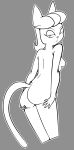  a_kitty_bobo_show anthro big_butt breasts butt cartoon_network digital_drawing_(artwork) digital_media_(artwork) domestic_cat felid feline felis female gold-white-kott hair hand_on_butt hi_res holding_butt huge_butt looking_at_viewer looking_back maggie_(kitty_bobo) mammal nipples nude resting_bitch_face simple_background solo tail 
