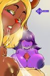  absurd_res bodily_fluids crossman deltarune first_person_view group group_sex hi_res kris_(deltarune) noelle_holiday saliva sex susie_(disambiguation) threesome undertale_(series) 