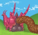  anus balls big_balls big_butt butt excessive_feces feces feral fuzzies4you generation_5_pokemon genitals huge_balls huge_butt hyper hyper_feces male nintendo pokemon pokemon_(species) pooping puffy_anus scat scolipede solo 