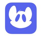  2023 ahoge anthro blue_and_white clyde_(discord) colored digital_drawing_(artwork) digital_media_(artwork) discord_(app) discord_logo female front_view fusion hair headshot_portrait hi_res logo logo_parody looking_at_viewer mammal mia_mouse monochrome mouse murid murine portrait rodent round_ears silentjack silhouette simple_background solo white_background 