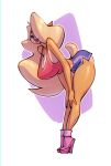  activision anthro bandicoot big_breasts bigdad blonde_hair breasts butt cleavage clothed clothing crash_bandicoot_(series) female green_eyes hair huge_breasts lipstick looking_at_viewer makeup mammal marsupial smile smiling_at_viewer solo tawna_bandicoot thick_thighs 