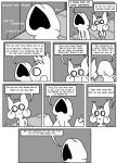  ambiguous_gender anthro bat border chest_tuft clothed clothing comic dialogue duo english_text excited fangs female_(lore) greyscale hi_res hoodie human looking_at_another mammal mivliano_10-c monochrome motion_lines nicky_(abfmh) nude outside overbite pupils question shane_frost slit_pupils smile speech_bubble teeth text topwear tuft walking white_border 
