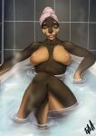  absurd_res bathtub breasts canid canine canis dobermann domestic_dog ergoruz female hi_res mammal nude pinscher 
