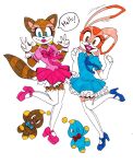  andromorph autenticovadito chao_(sonic) cheese_the_chao cream_the_rabbit duo female hi_res humanoid intersex lagomorph leporid magical_girl_outfit mammal marine_the_raccoon procyonid rabbit raccoon sega sonic_the_hedgehog_(series) 