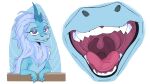  aquatic_dragon asian_mythology blue_body disney dragon east_asian_mythology eastern_dragon fangs female feral fur gaping_mouth horn lecigzz marine mouth_shot mythology open_mouth raya_and_the_last_dragon simple_background sisu_(ratld) solo teeth tongue tongue_out uvula 