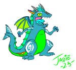  anthro bombastic dragon female hi_res jackalbaby nickelodeon opal reptar rugrats solo 
