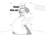  ambiguous_gender anthro bdsm big_diaper bondage bound diaper gag generation_4_pokemon hi_res lucario nintendo padlockedpadding pokemon pokemon_(species) restraints solo straitjacket 