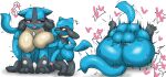  &lt;3 2023 anthro anthro_on_anthro anthro_penetrated anthro_penetrating anthro_penetrating_anthro balls big_balls big_breasts big_butt big_penis blue_body blue_fur blush breast_grab breasts butt duo enigi09 female female_penetrated from_front_position fur generation_4_pokemon genitals hand_on_breast hi_res humanoid_genitalia humanoid_penis lucario male male/female male_penetrating male_penetrating_female mating_press nintendo penetration penis pokemon pokemon_(species) riolu sex size_difference small_dom_big_sub 