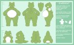  absurd_res anthro butt fan_character hi_res mcerror model_sheet nintendo plushie pokemon smile substitute_doll tail text 