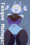  absurd_res blue_body blue_clothing blue_fur clothing deltarune fur hi_res tagme tasque_manager thick_thighs toonarscontent undertale_(series) wide_hips 